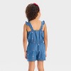 Toddler Girls' Americana Ice Cream Embroidered Denim Romper - Cat & Jack™ Medium Wash - 2 of 3