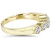 Pompeii3 3/4Ct Diamond Five Stone Single Prong Wedding Ring 10k Yellow Gold - image 3 of 4