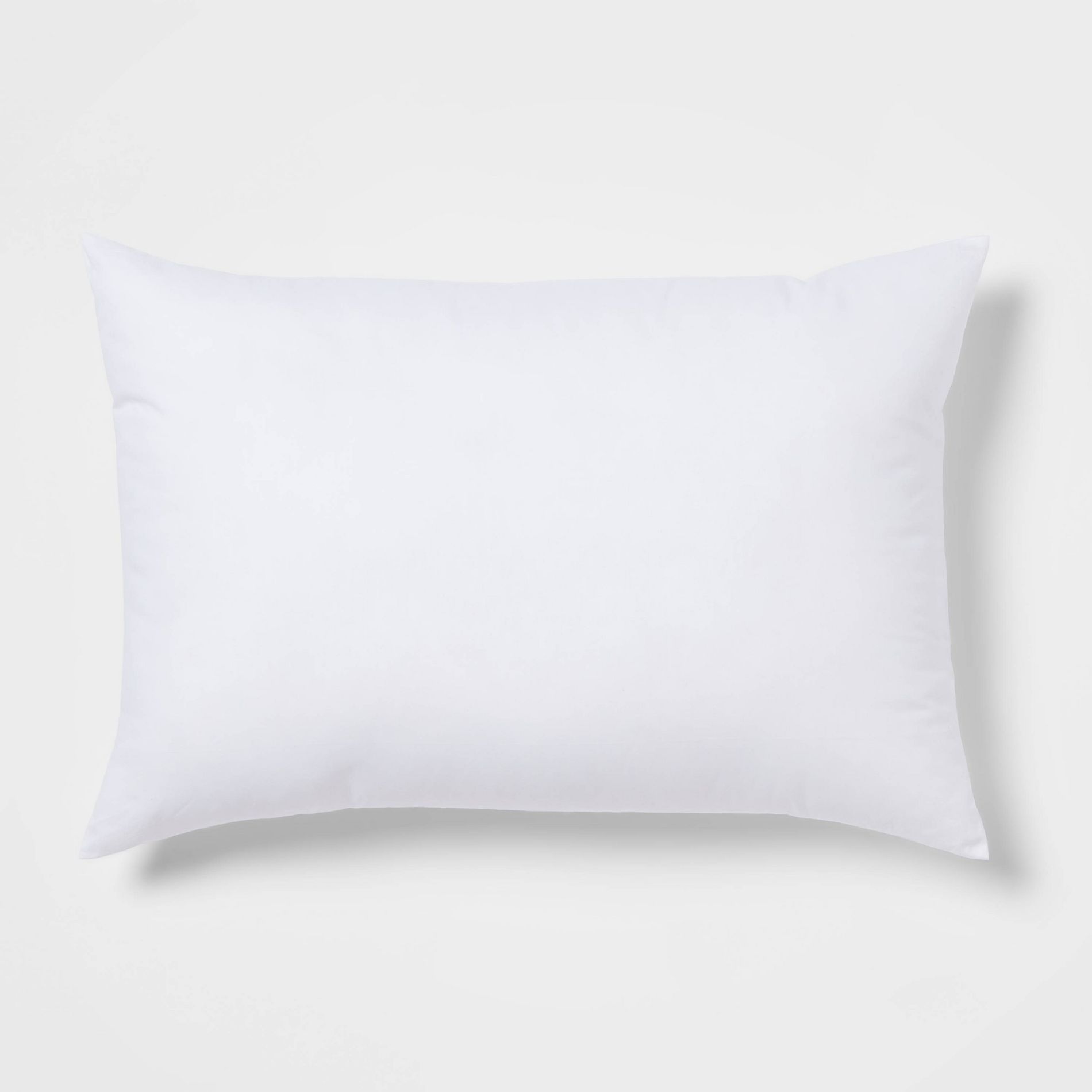 14"x20" Poly-Filled Lumbar Throw Pillow Insert White - Threshold™: Indoor Cotton Rectangle Cushion, Spot Clean