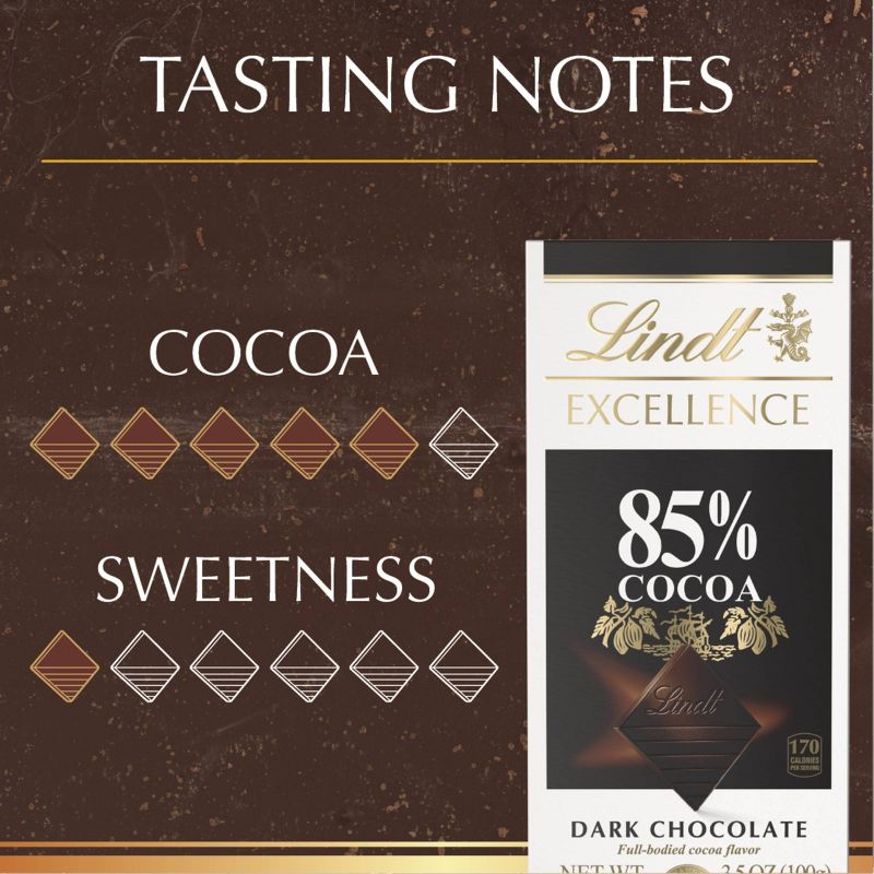 Lindt Excellence 85% Cocoa Dark Chocolate Candy Bar - 3.5 oz., 5 of 14