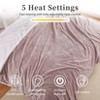 Heated Electric Blanket with Dual Control, Soft Flannel Thicken Heated Blankets for Couch, 5 Heat Settings, 10 Hours Auto Shut Off, 90"x 100" - 2 of 4