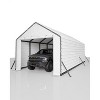 Metal Carport Roof Upgrade Kit, 16 Pcs Galvanized Steel Panels. Fits 13x26/21/16 & 20x20/25FT Structures. 27-Ga Ribbed Design - 2 of 4