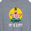 Women's - SpongeBob SquarePants - Patrick It's Lit Graphic Racerback Tank - 2 of 4