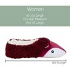 Elanze Designs Burgundy Fox Womens Animal Cozy Indoor Plush Lined Non Slip Fuzzy Soft Slipper - Large - image 4 of 4