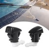 Unique Bargains Front Windshield Wiper Nozzles for Dodge Durango with Gaskets - Black Pack of 2 - 3 of 4