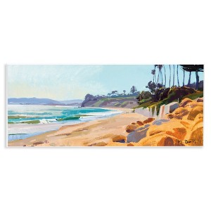 Stupell Industries Summer Beach Landscape Painting, 17" x 7" - 1 of 4