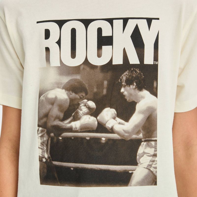 Boys' Short Sleeve Rocky Graphic T-Shirt - art class™ Light Beige, 3 of 5