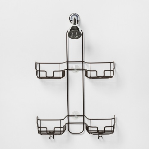 Hose Round Wire Shower Caddy Bronze Made By Design, by Made By Design