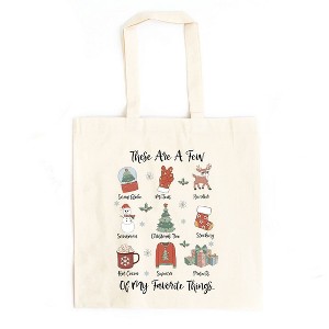 City Creek Prints Christmas Favorites Canvas Tote Bag - 15x16 - Natural - 1 of 2