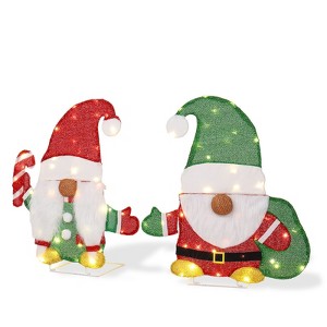 Karl Home 2pcs Gnome with Candy Cane Christmas Decoration - 1 of 4