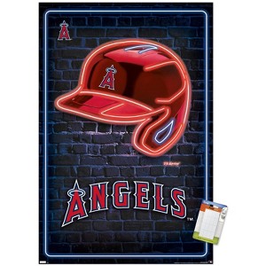 Trends International MLB Los Angeles Angels - Neon Helmet 23 Unframed Wall Poster Prints - 1 of 4