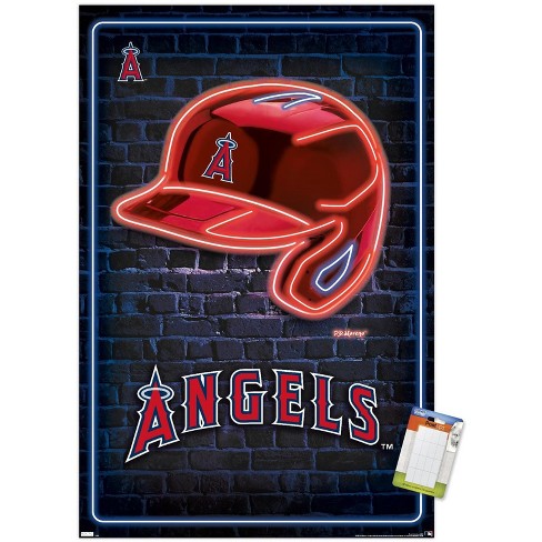 MLB Los Angeles Angels - Shohei Ohtani 18 Wall Poster, 22.375 x 34, Framed