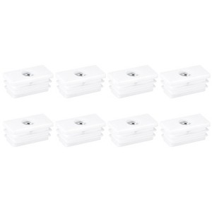 Unique Bargains Plastic Adjustable Furniture Square Tubes Chair Cover with M8 Thread - 1 of 4