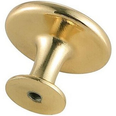 Brushed Gold Round Mushroom Knob Set with Mounting Hardware