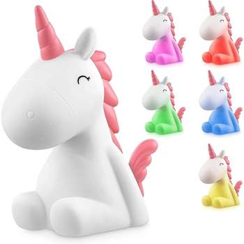 Style Selections Chelsea the Unicorn Color Changing LED Night Light in the Night  Lights department at