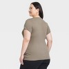 Women's Short Sleeve Ribbed T-Shirt - A New Day™ - 2 of 3