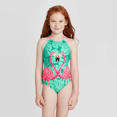 flamingo one piece swimsuit