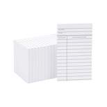 Paper Junkie 250 Pack Blank Library Cards for School Book Checkouts, CDs, DVDs, Vinyl Records, Classroom Supplies, White, 3 x 5 In