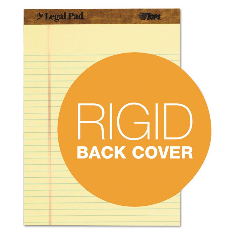 Tops The Legal Pad Ruled Perforated Pads 8 1/2 x 11 Canary 50 Sheets 3 Pads/Pack 75327, 3 of 7