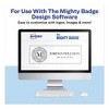 Avery The Mighty Badge Name Badge Inserts, 1 x 3, Clear, Laser, 20/Sheet, 5 Sheets/Pack - 2 of 4