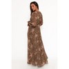 Petal and Pup Anisa Maxi Dress - Olive Floral S - 4 of 4
