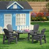 WestinTrends Malibu Kids 5-Piece HDPE Outdoor Patio Round Dining Table and Chairs Set - 2 of 4