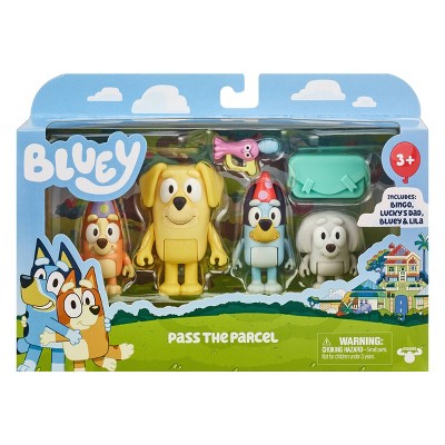 Bluey Pass the Parcel Figures - 4pk