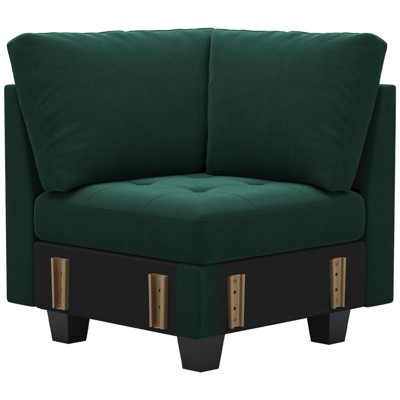 Belffin Modular Velvet Tufted Single Seat