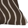 16"x16" Alisa Galitsyna Topographic Map Throw Pillow Brown - Deny Designs: Indoor, Zipper Closure, Machine Washable - 3 of 4