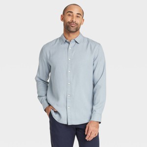 Men's Vintage Long Sleeve Poplin Shirt - Goodfellow & Co™ - 1 of 3