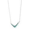 Silpada 'Reversible Boomerang' Compressed Turquoise Necklace in Sterling Silver, 16" + 2" - 2 of 4