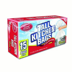DOLLAR BAGS KITCHEN TALL 13 GALLON WITH TIES 15 CT - 1 of 3