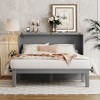 NicBex Queen Size Murphy Bed with Desk 80.3" Woodenn Bed Frame Wall Bed with 2 Shelves and USB Ports for Apartment and Living Room - 4 of 4