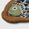 1'6"x2'6" Fish Tufted Outdoor Coir Doormat Blue/Green - Threshold™ - 3 of 4
