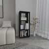 SEVOBAL Decorative Bookshelf Three Shelf Bookcase Compact Design for Stylish Storage and Display in Office, Black, 9.9"*15.7"*39.4" - 4 of 4