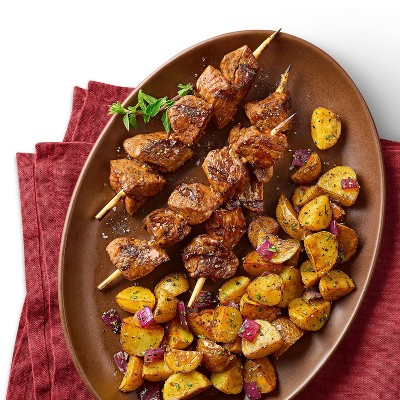 Fresh Beef Sirloin Kabobs on Wooden Skewers 12oz/6ct - Good & Gather™