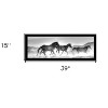 HomeRoots Horses Rolling By Black Framed Print Wall Art - 3 of 4