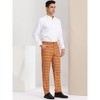 Lars Amadeus Men's Plaid Regular Fit Formal Business Dress Pants - 4 of 4