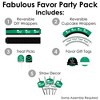 Big Dot of Happiness Green Grad - Best is Yet to Come - Green Graduation Party Favors and Cupcake Kit - Fabulous Favor Party Pack - 100 Pieces - 2 of 4