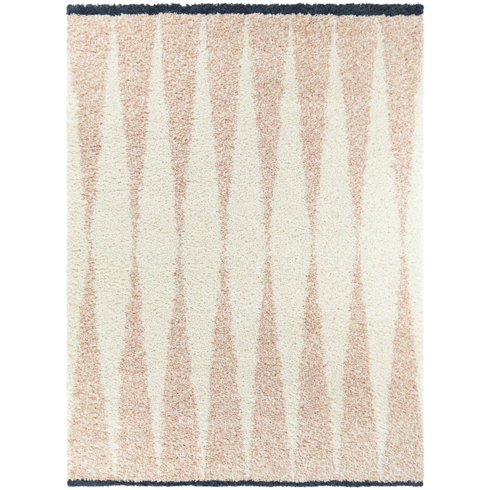 7'10inx10' Andreja Striped Shag Kids' Rug Pink - Balta Rugs