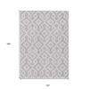 Lavender And Ivory Geometric Washable Indoor Outdoor Area Rug - 3 of 4