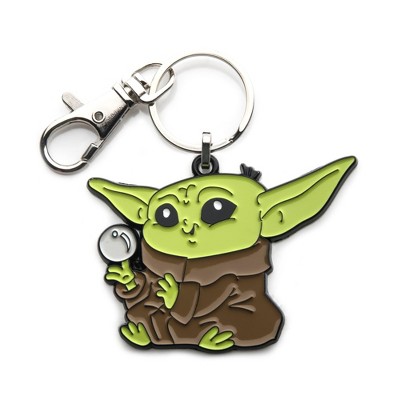 SalesOne LLC Star Wars The Mandalorian Grogu With Ball Enamel Pendant Keychain