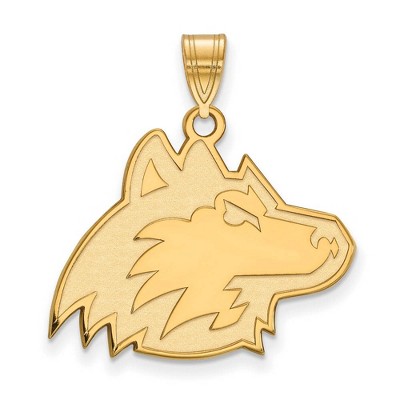Black Bow Jewelry 14k Yellow Gold Northern Illinois Huskies NCAA Large Pendant