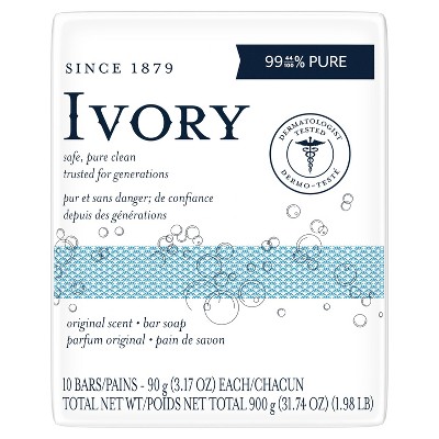Ivory Original Bar Soap - 10pk - 3.17oz each - IT FLOATS