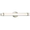 Cal Lighting LA-8601M 26W AC LED Vanity Light, L: 25 1/2", Brushed Steel,2.30x2.80x25.30 - 2 of 4