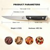 imarku Steak Knives Set, Serrated Steak Knife Set with Pakkawood Ergonomic Handle, Japanese HC Steel Steak Knife, Gifts for Men and Women, 8 pcs - 4 of 4