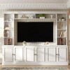 97.4"W Elegant Wall Unit Entertainment Center with Bookshelf, TV Stand for TVs Up to 70", Media Console with Adjustable Shelf - ModernLuxe - 2 of 4
