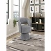 Modern Luxurious Swivel Accent Chair Dark Gray Soft - 2 of 4