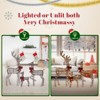 Karl Home 3PCS Rattan Reindeer Family with LED Lights Christmas Decoration - 4 of 4