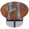 vidaXL Coffee Table Teak Resin 23.6Inch - image 2 of 4